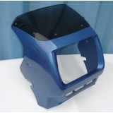 KAPOTA - ZÁVĚTRNÝ ŠTÍT - BLUE STYLE - MODRÁ METALÍZA - (TMAVÉ PLEXI)